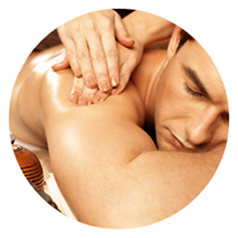 Man Getting Massage, Dela Spa